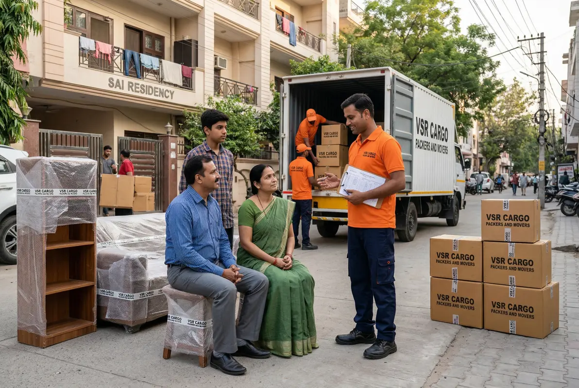 Why choose VSR CargoPackers and Movers - Professional packing and moving team at work