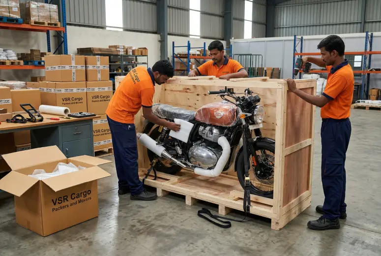 Bike Transport Container - VSR CargoPackers and Movers Gallery