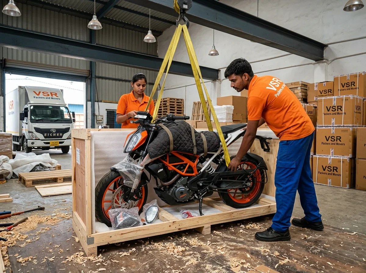 Bike Transport Container - VSR Packers and Movers Gallery