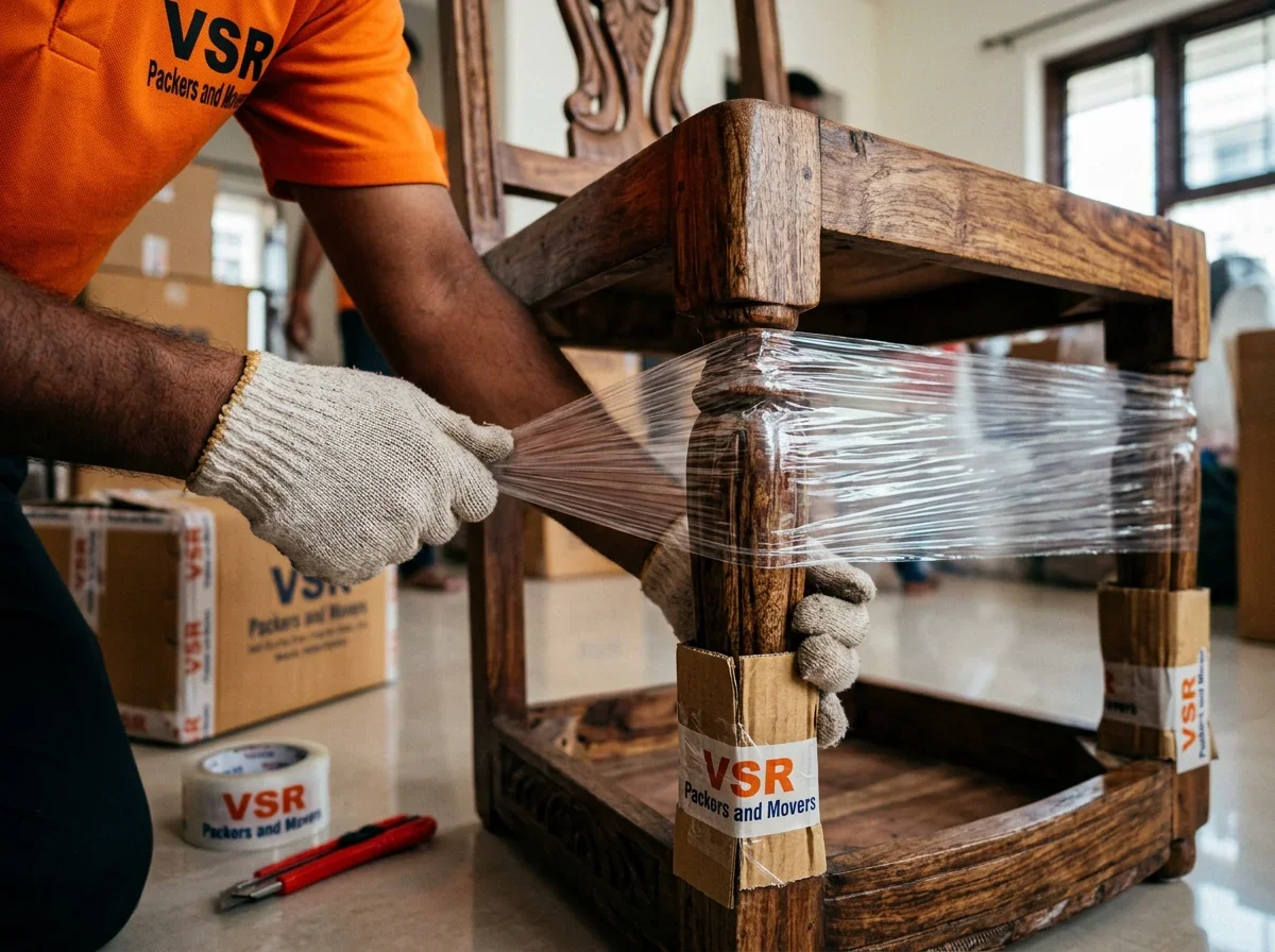 Furniture Bubble Wrap Packing - VSR Packers and Movers Gallery