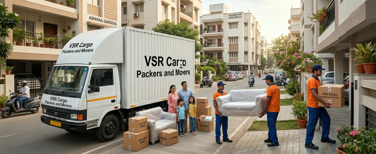 Professional household relocation and home shifting service by VSR CargoPackers and Movers in India