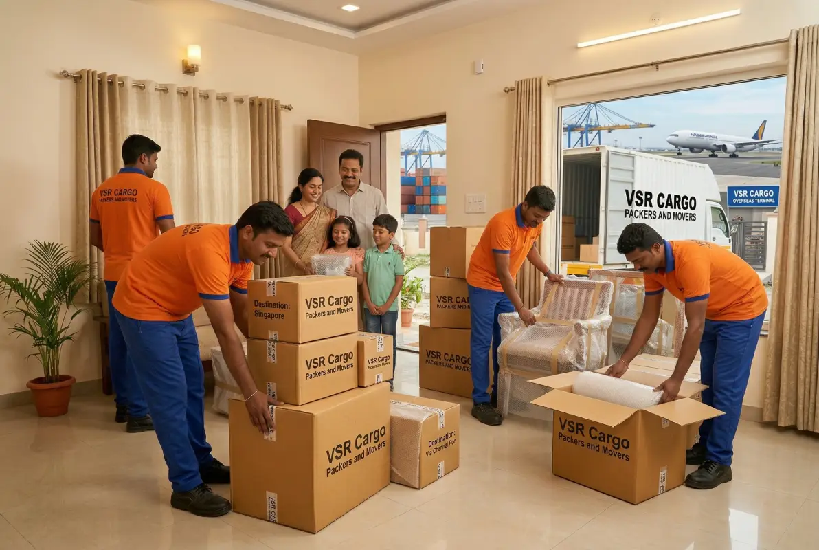 Customs clearance documentation and export paperwork for international moving