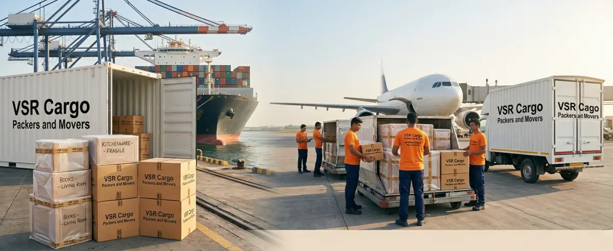 International relocation and overseas moving service from India by VSR CargoPackers and Movers