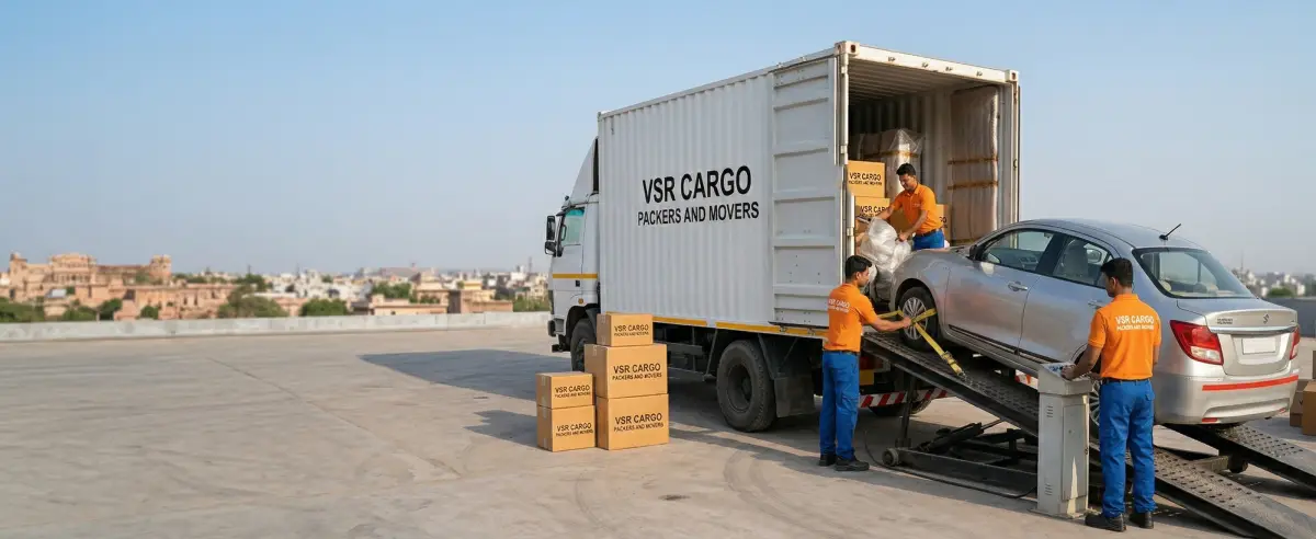 Professional car and bike transport service with enclosed carriers by VSR CargoPackers and Movers