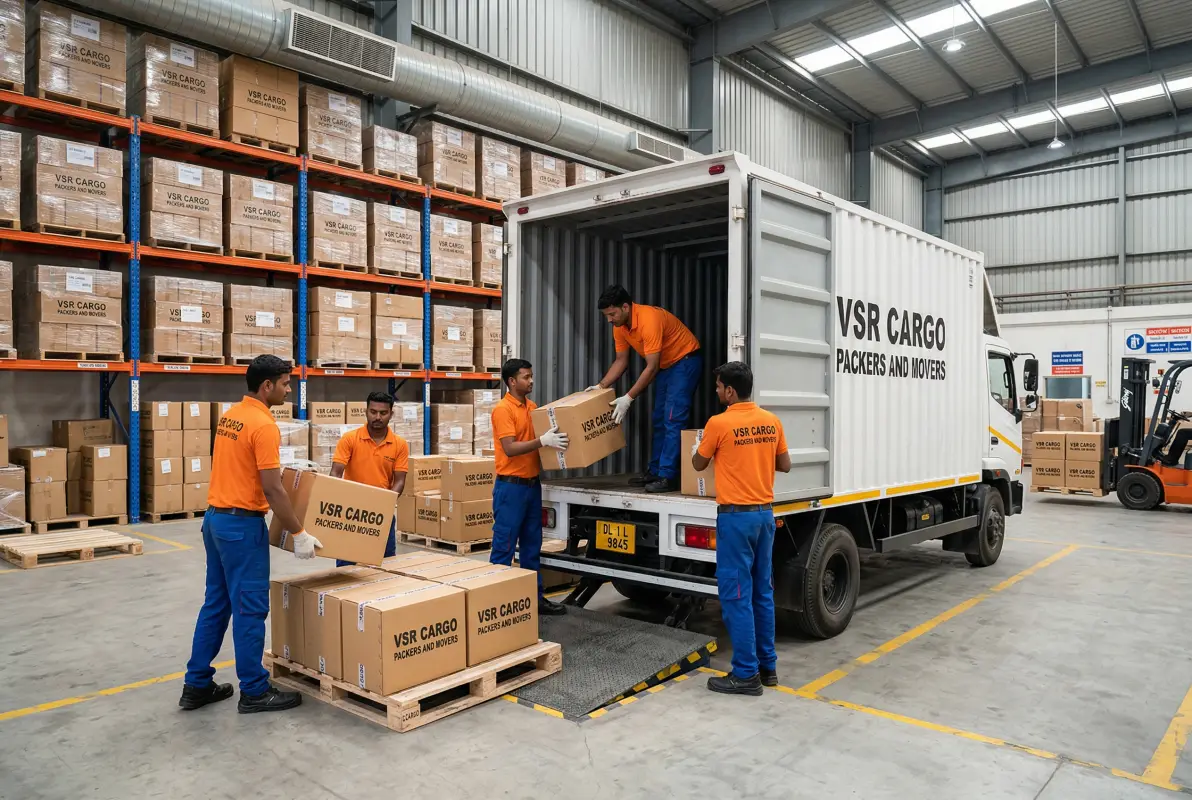 Digitally managed and organized inventory storage system in warehouse